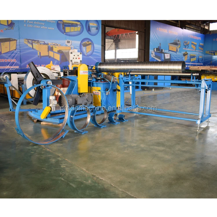 Spiral tubeformer machine with both flying and plasma cutting option capable of forming max. diameter 1600mm