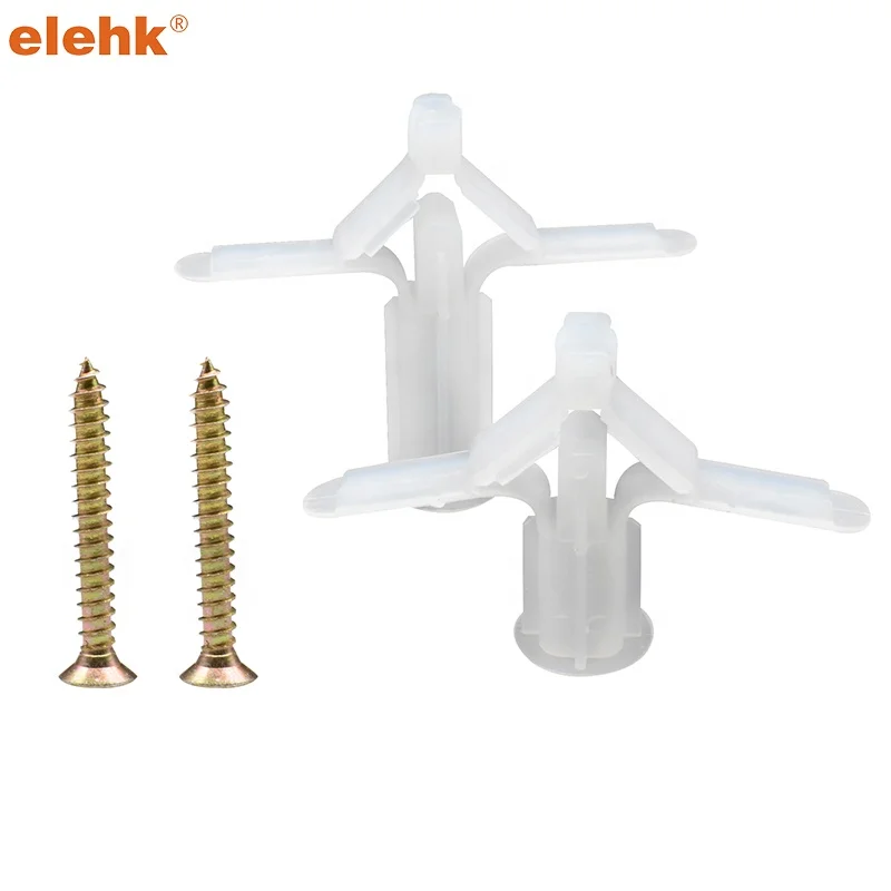 Plastic Butterfly anchor Heavy Duty Toggle hollow Wall Anchor Dry Ceiling Gypsum Board Winged Anchor