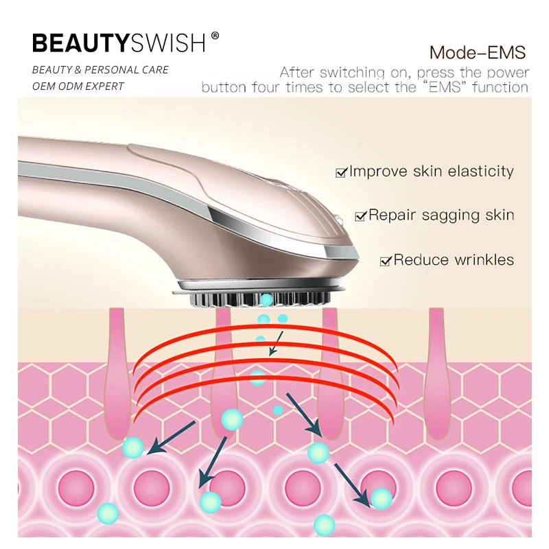 ODM KC 1 MHZ RF EMS Hot Face Lifting Model Radio Frequency Facial Ems rf skin care Beauty Device For Home Use