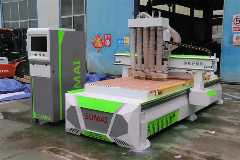 5 Spindle axis automatic tool change CNC machine router woodworking panel board cutting machine wood