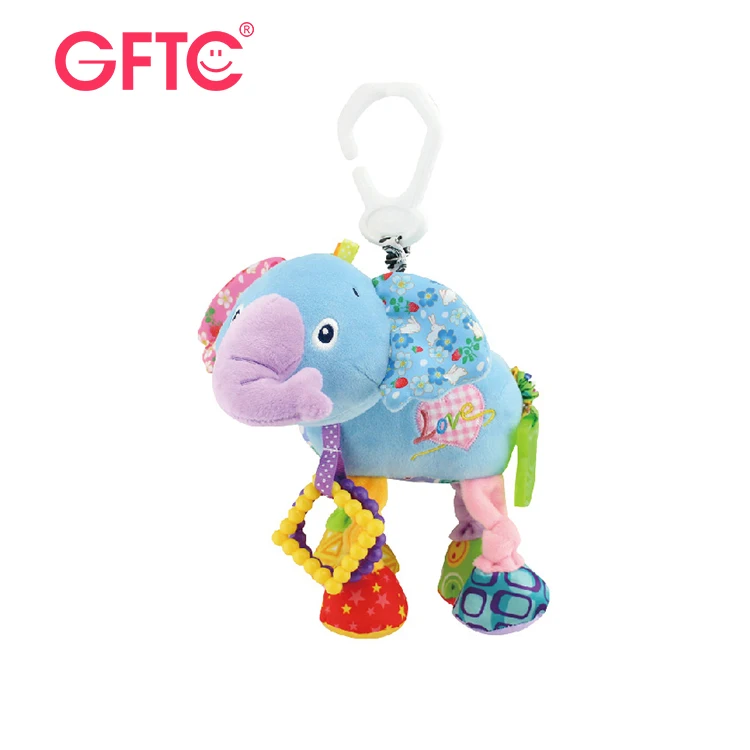 Well Designed Colorful Infant Pull String Hanging Rattle Baby Crib Plush Animal Bed Toys