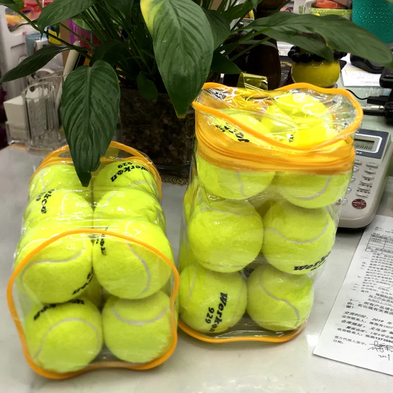 Stock Wholesale 12 pieces a Bag game Training Tennis Bagged  Pressure Tennis Practice Tennis Ball