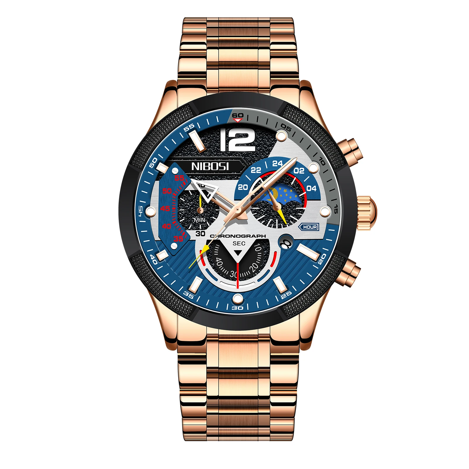 NIBOSI 2397 Relogio Masculino горячая Распродажа Заводские наручные часы кварцевые мужские наручные часы на заказ роскошные серебряные часы