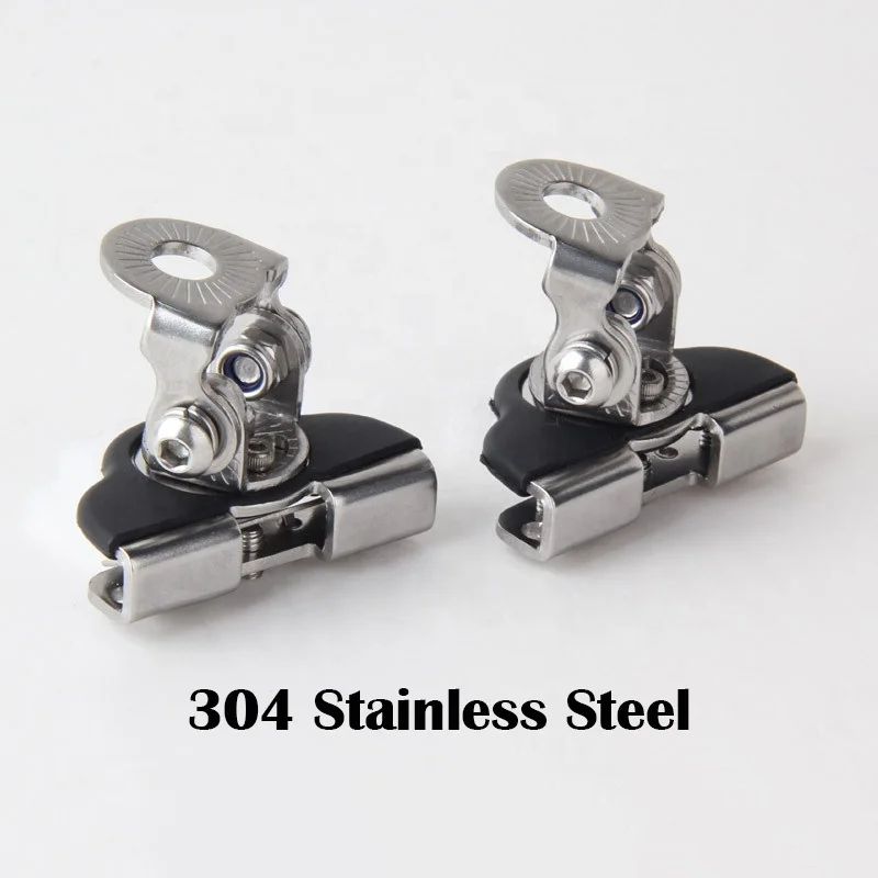 2PCS Universal Adjustable Pillar Hood  Stainless Steel Auto Hood Led Light Bracket Led Light Mounting Holder