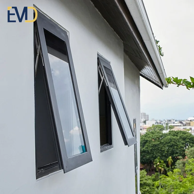 High quality villa exterior soundproof ventilation windows exterior balcony awning windows for house
