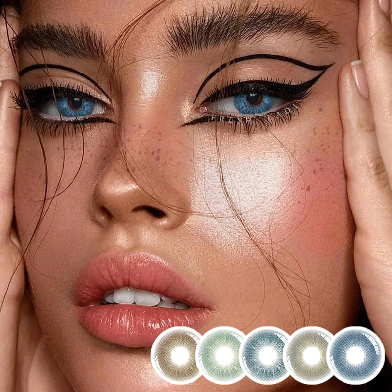 Liangguo Fresh Lady wholesale circle lentes de contacto de colores color eye contact lenses 