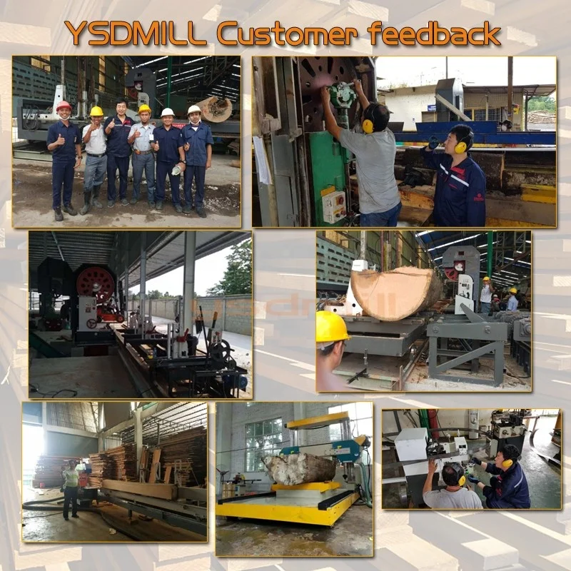 Full automatic vertical band sawmill wood with log carriage for sawmill