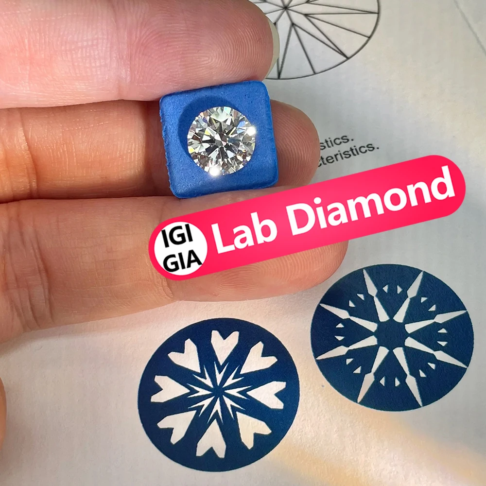 Diamond For Jewelry Making VVS-VS 0.1 Carat To 5 Carat D E F Synthetic HPHT Diamond Lab Diamond with IGI Certificate