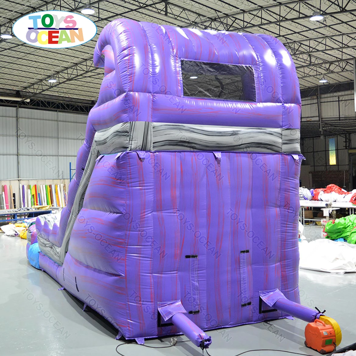 Customized commercial PVC inflatable water slides kids large water slide park with pool for sales
