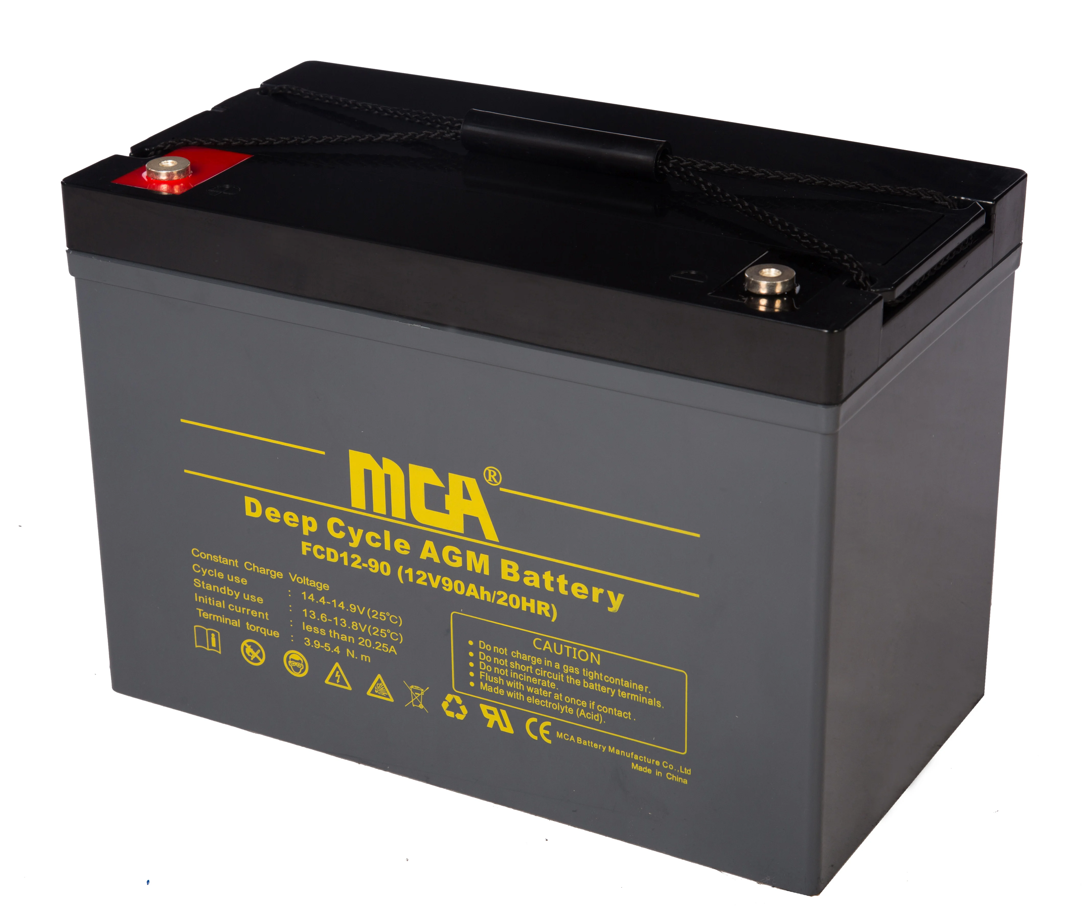 MCA Agm Lead Acid Battery solar street light battery 40ah 12v for home appliances