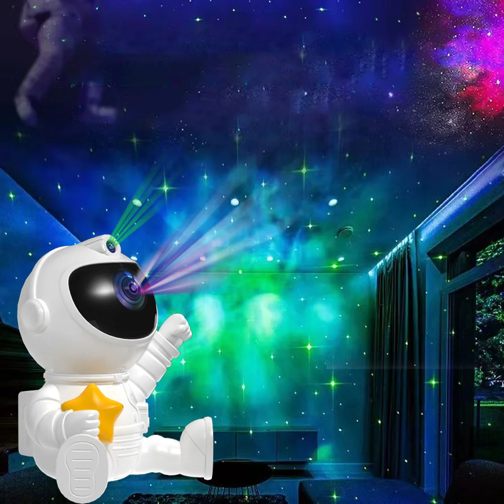 Ocean Wave Space Usb Robot Aurora Moon Sky Real Lamp Starry Smart Home Led Night Light Stars Astronaut Projector For Bedroom