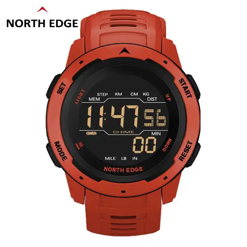 North Edge 2020 New Model Outdoor Pedometer Digital Smartwatch Multi-function Waterproof Student Sports Watch