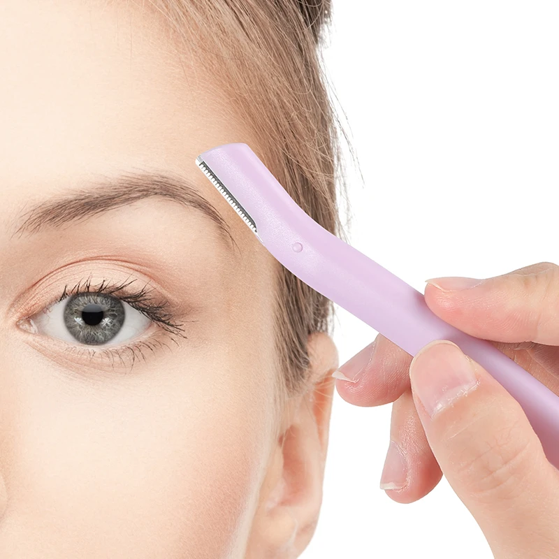 Eco-friendly Facial Hair Remover Tool Derma Razor Biodegradable Eyebrow Trimmer for Women