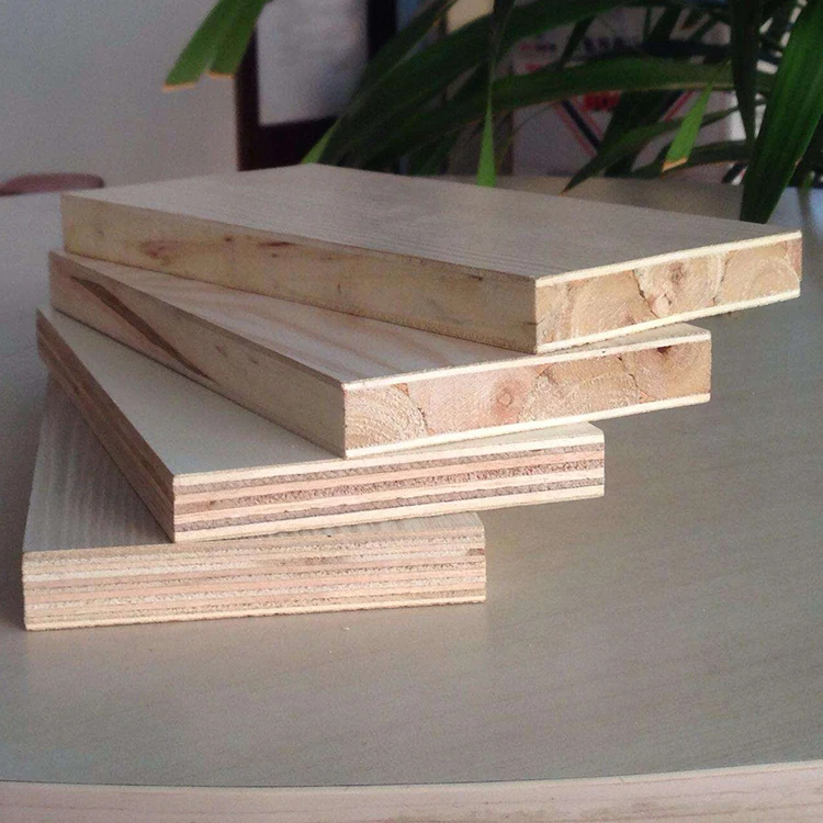 Waterproof Poplar Veneer Laminated Block Board Plywood for Door