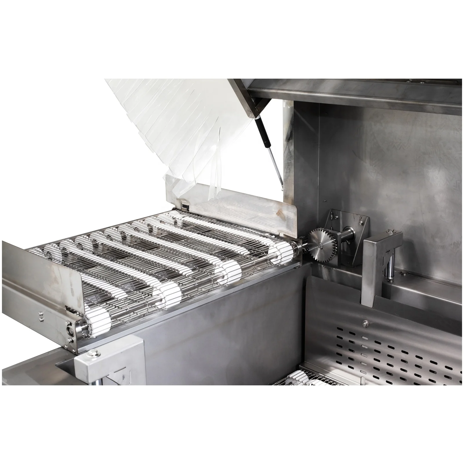 Plastic Film Foil Shrink Wrapper Meat Chicken Beef Mutton Packaging Commercial Stainless Steel Hot Water Dipping Tank Soak Tank