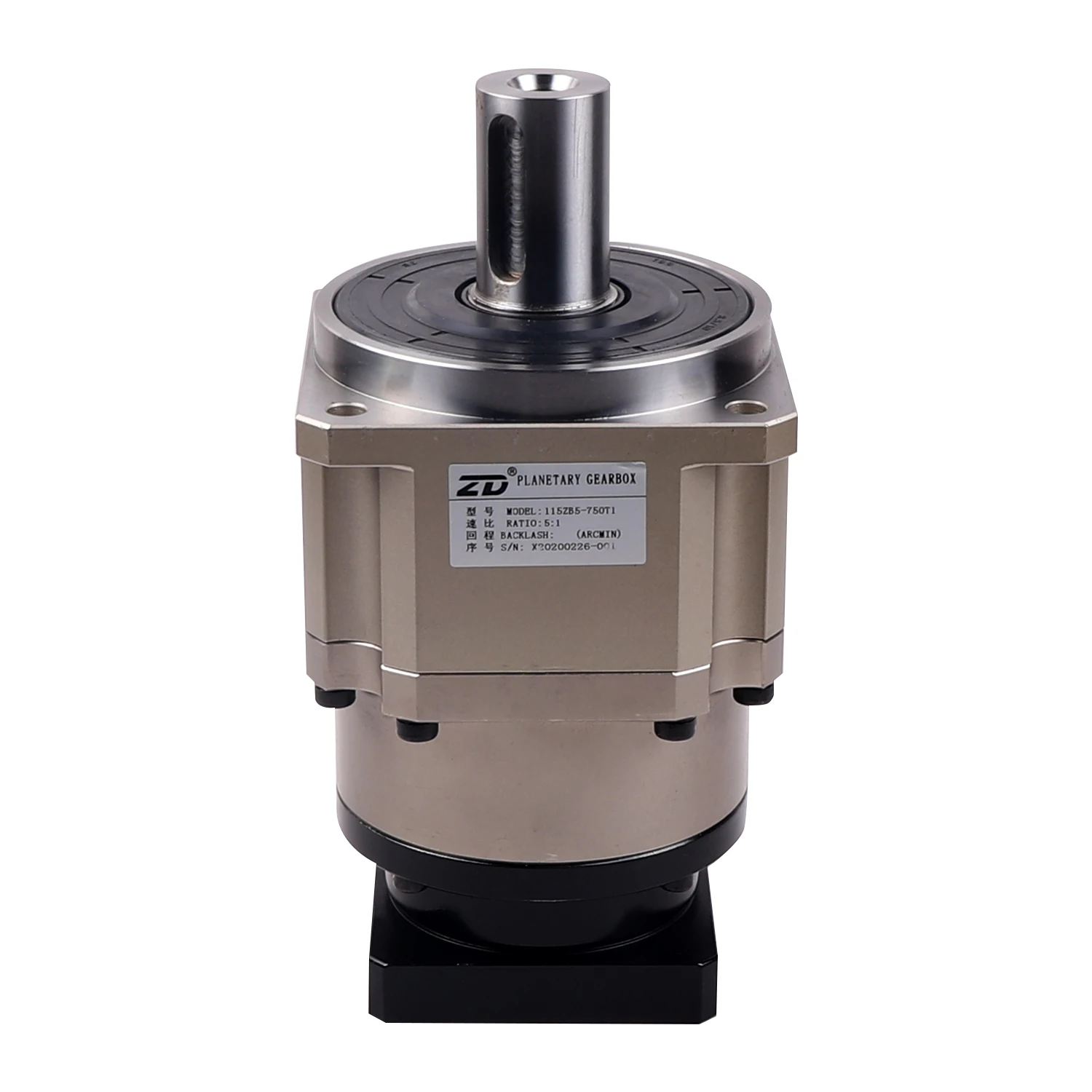 115mm low backlash electric motor reduction planetary gearbox