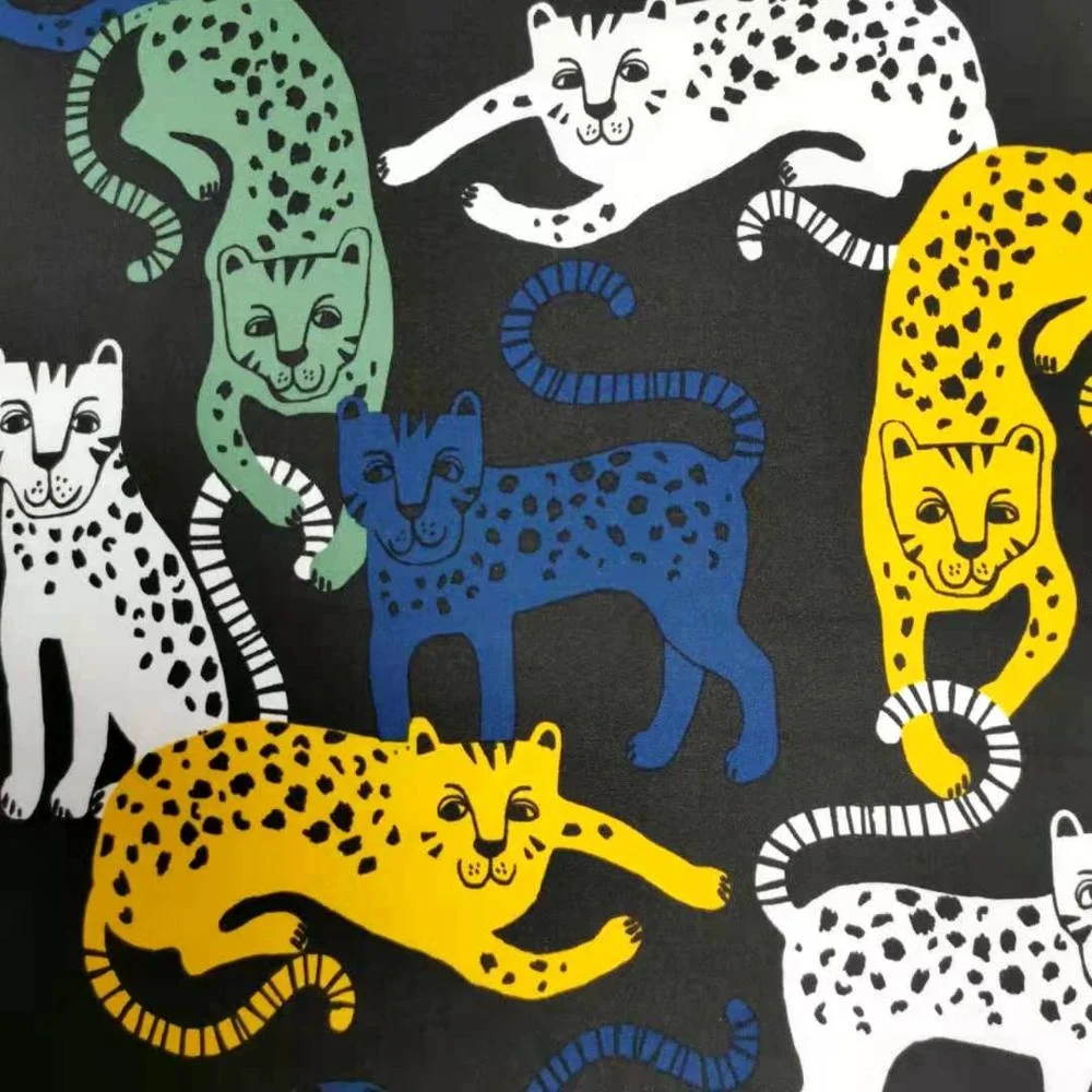 С животным принтом флисовая ткань 100D стрейч из Полар-флиса 3 слоя скрепленные для Джерси с капюшоном