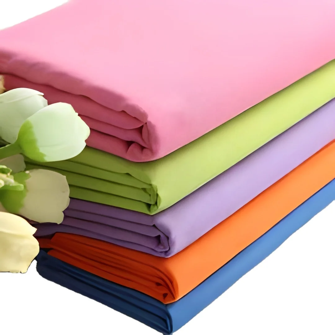 free sample in-stock 65 35  polyester cotton plain twill 21 21 108 58 160gsm 180gsm 230gsm for workwear fabric