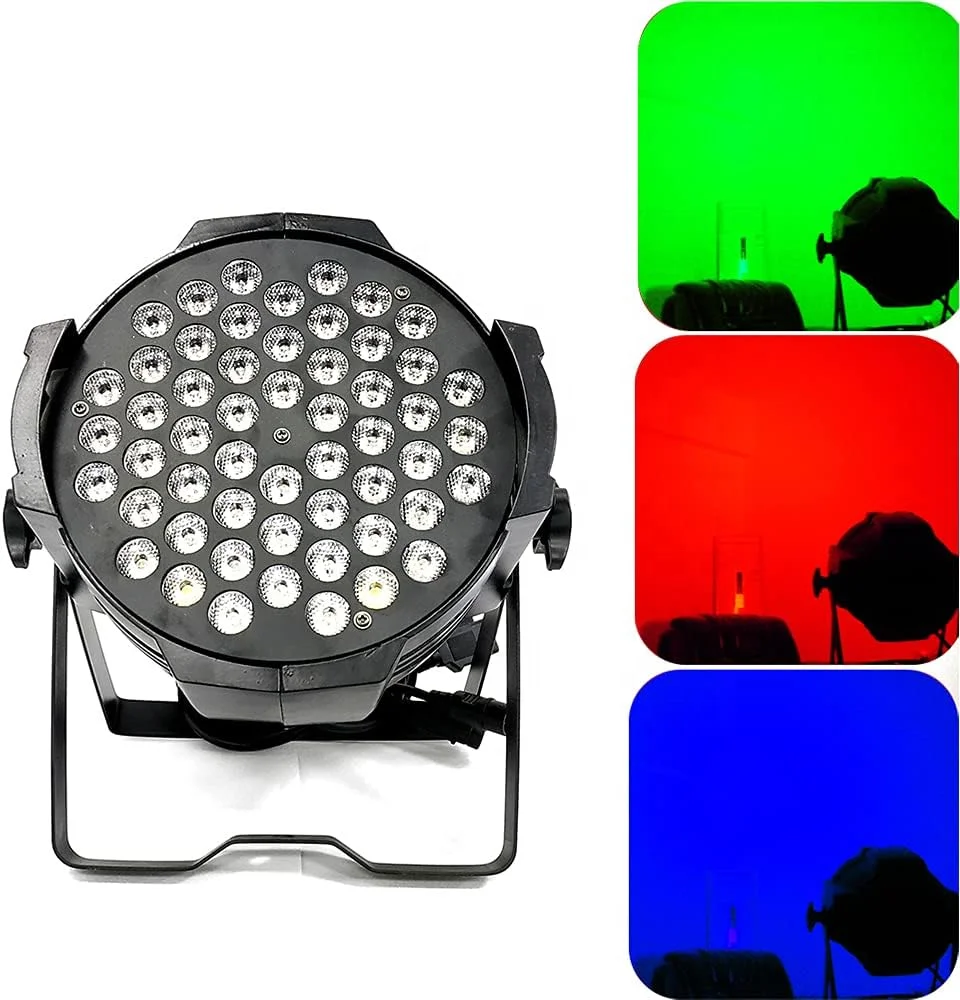 LED Tinted Pa-light RGBW Stage Lighting Beam Zoom Wash Moving Head Light RGB ATG for DJ Bar Club LED PAR 54psc 3W Portable 80 70