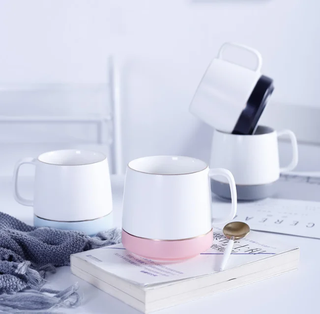 Nordic ins mug matte tea mug office coffee tea couple breakfast drinking cup two-color