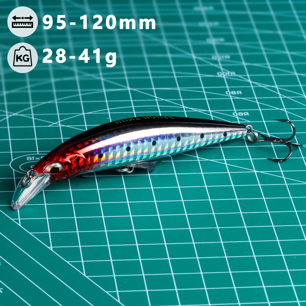 95mm 120mm Flatfish red head crank bait fishing sinking minnow Factory oem blank clear sinking Lure