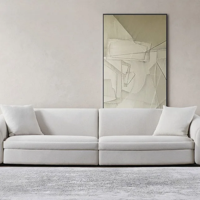 Luxury Fabric Single Sofa White Armchair Living Room Chair Lazy Design Sofa Set Furniture Hotel Home