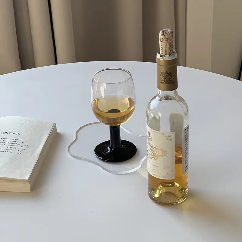 ins middle-aged short-footed goblet home retro red wine glass black sweet wine drink water glass drink cup