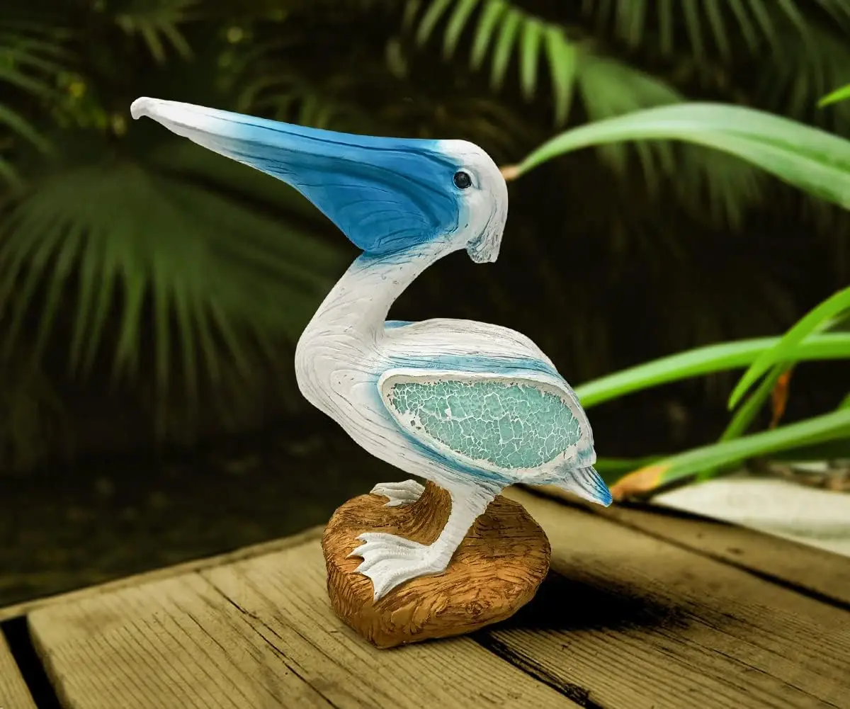 Resin Pelican Blue Bird Figurines