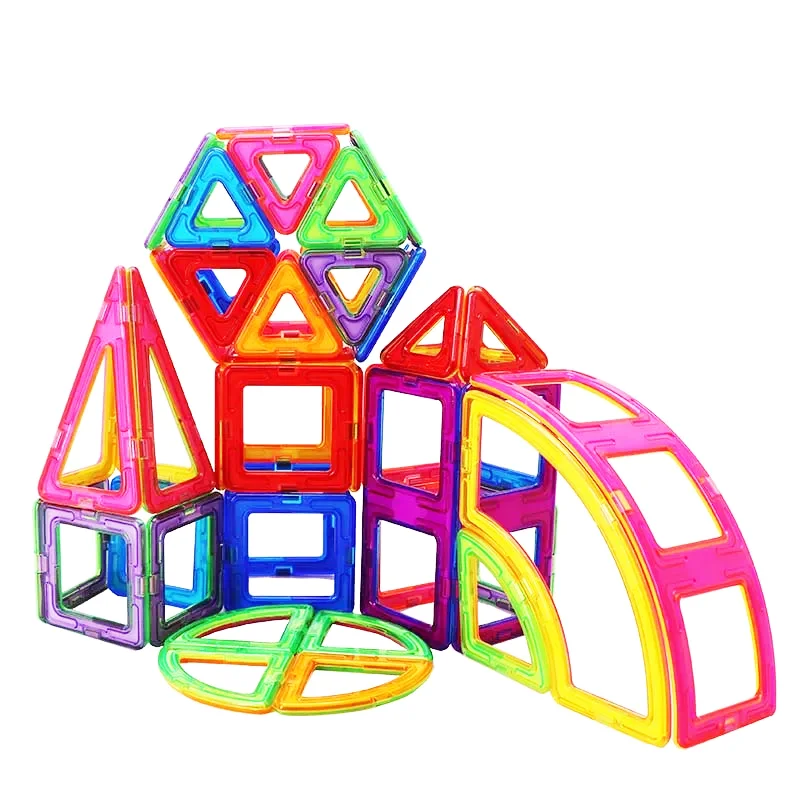 128PCS Educational Magnetic Toys 3D Construction Magnet Building Blocks Sets for kids