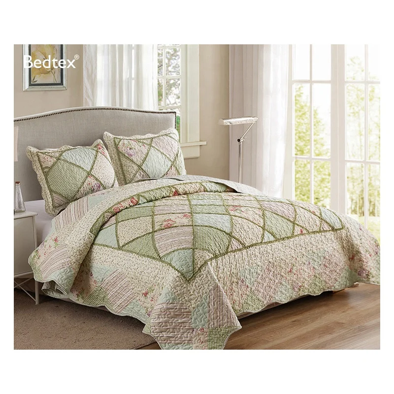 Thickened Polyester Luxury Summer Italian Patchwork Bedspread