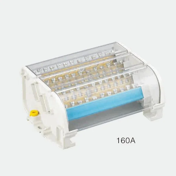 CHENF Din Rail Terminal Block Power Distribution Box Brass Busbar Connector Universal Connection Junction Box UKK