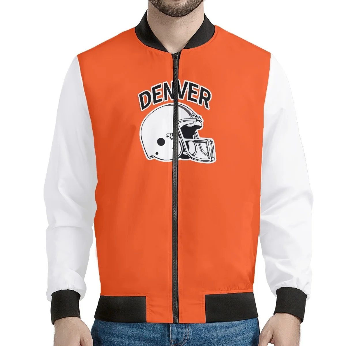 Custom San Francisco Football Team Print Loose Jacket Sublimation America 32 Football Team Number Polyester Jacket