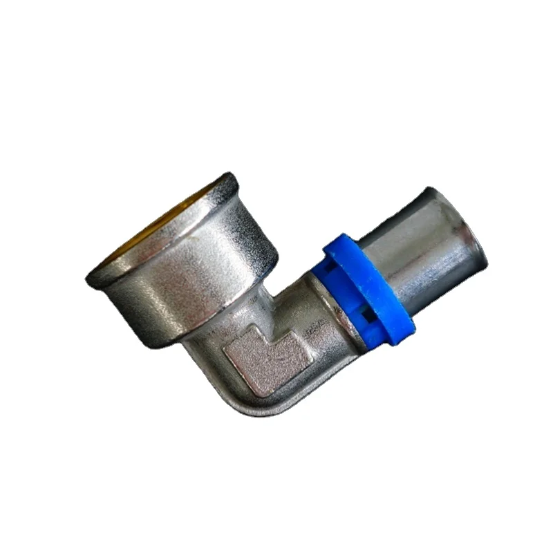 multilayer pex pipe fitting brass  32mm silver colour reduce elbow fittings