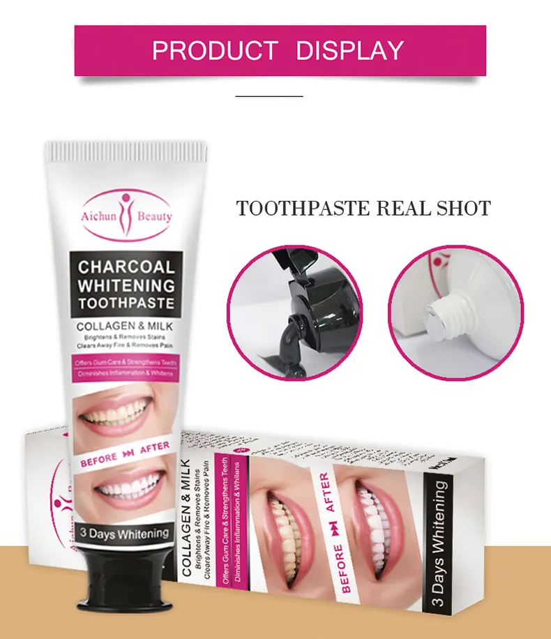 
best teeth anti-cavity natural whitening activated 125g charcoal teeth whitening toothpaste 