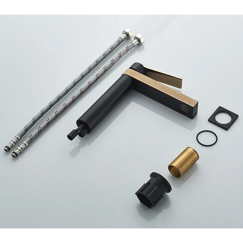 Momali Factory Price Bathroom Deck Mounted Black Rose Gold Antique Basin Faucet Washing Hair Basin Faucet Single Handle