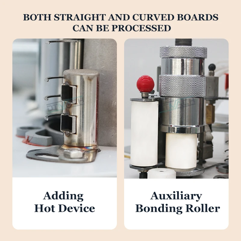 DTMACH irregular shape furniture pvc manual edge bander machine automatic curved edgebander woodworking