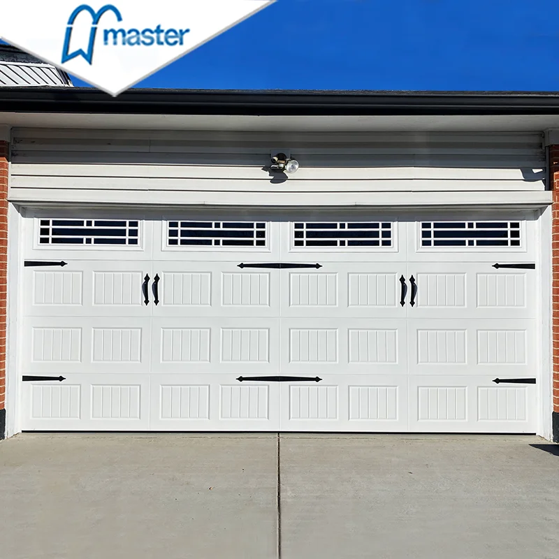 Professional Manufacturer Sandwich Construction Garage Door Sectional Overhead Garage Door