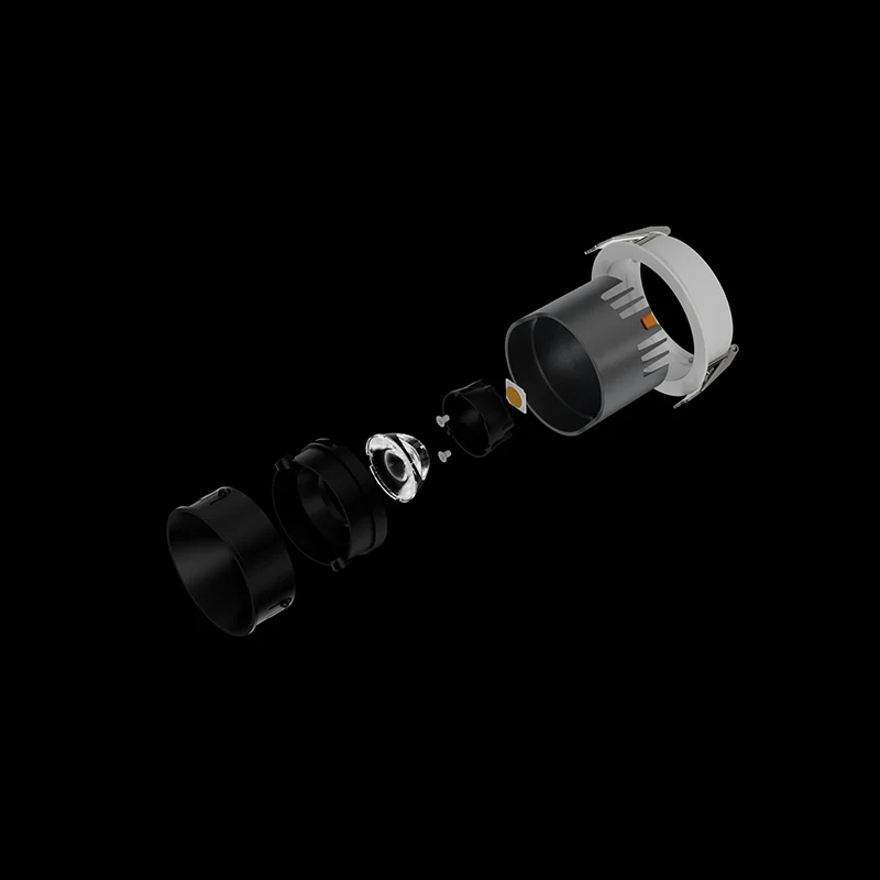 India market hot sale 7w 12w 20w ceiling downlight 3000-6500k round frame led downlight white housing mini led cob downlight