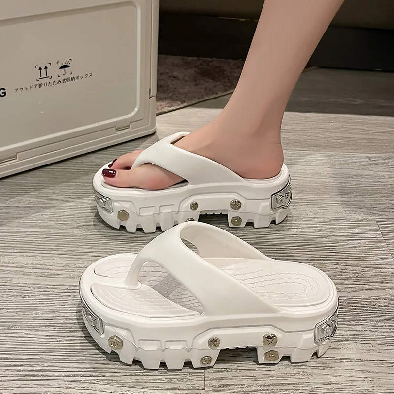 Paris street thick bottom  cave shoes female summer wear EVA increase slippers men cross-border foreign trade ins wholesale