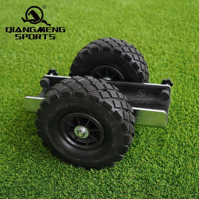 Portable aluminum Steel soccer goal wheels, mobile platform suitable for any size soccer goal