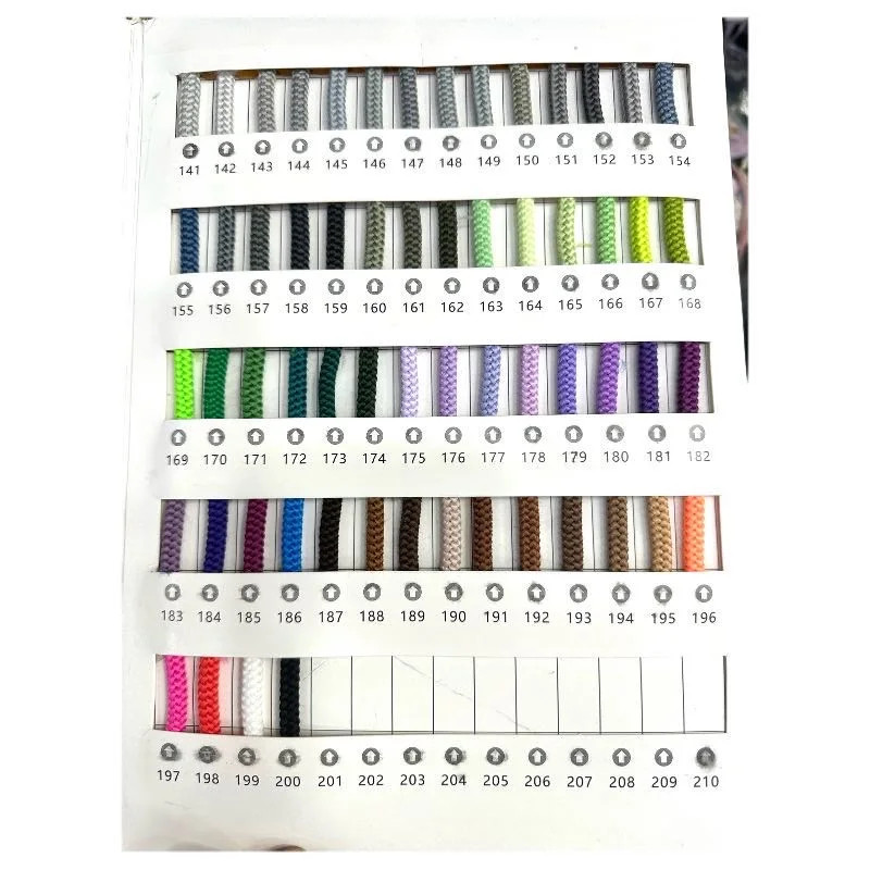 High Tenacity Colorful Drawcord Woven Rounded Shoes String Lace