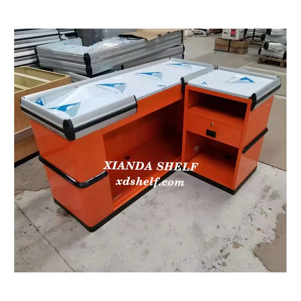 Supermarket Shelves Checkout Counter Other Warehousing & Supplies Value Money Cash