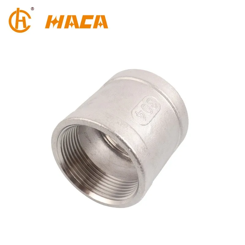 Stainless steel socket banded pipe fittings female threaded coupling SS304