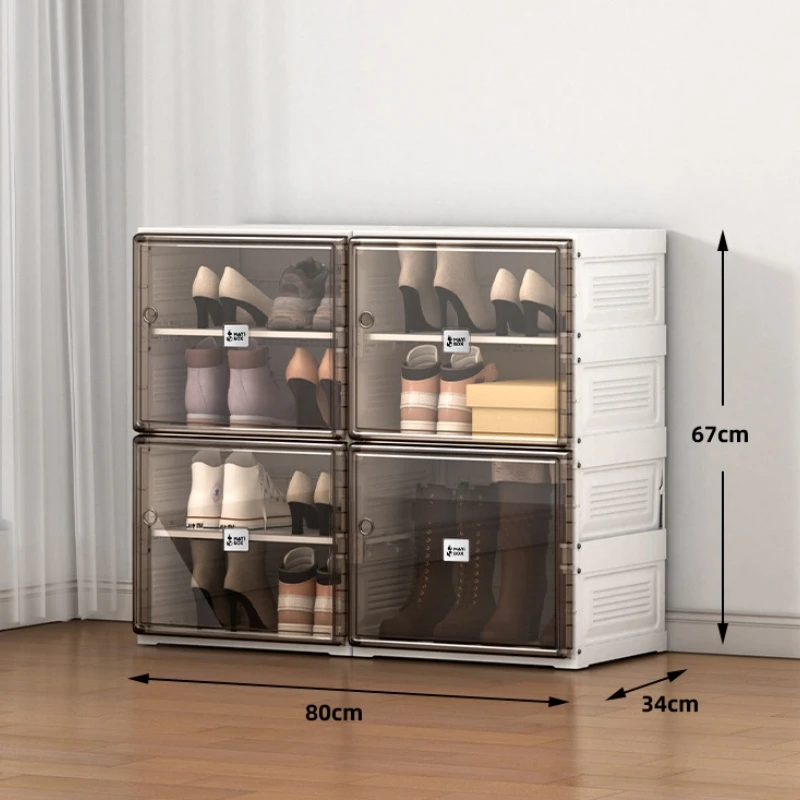 Shoe Storage Box with Magnetic Door Customized Logo Sneaker Box for Shoes Display