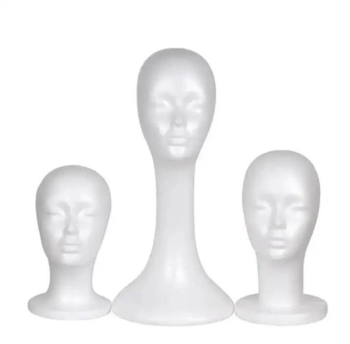 Wholesale Styrofoam Mannequin Head Wig hair mannequin