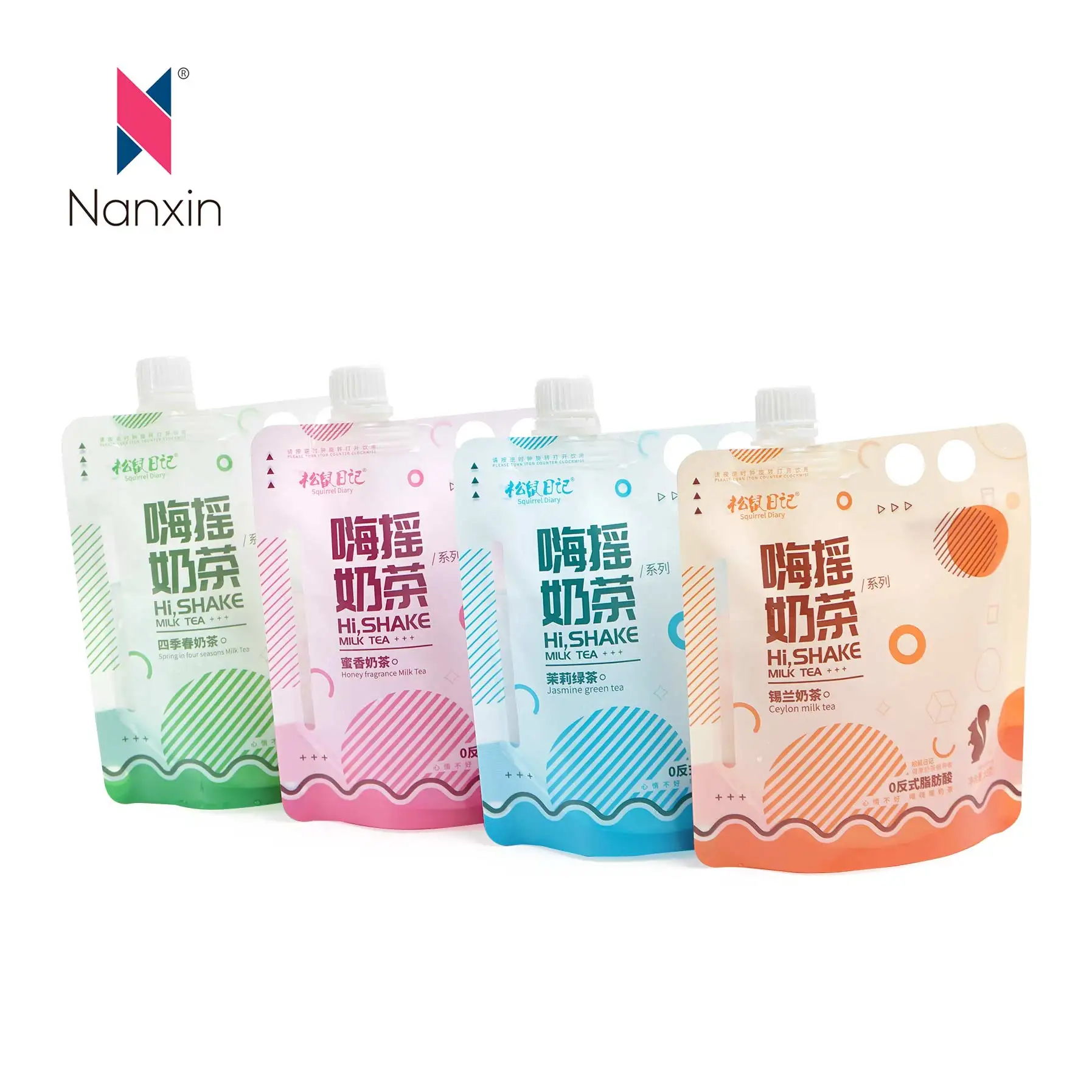 Пакетик для молока Shantou Doypack с отверстием пальца 450 мл