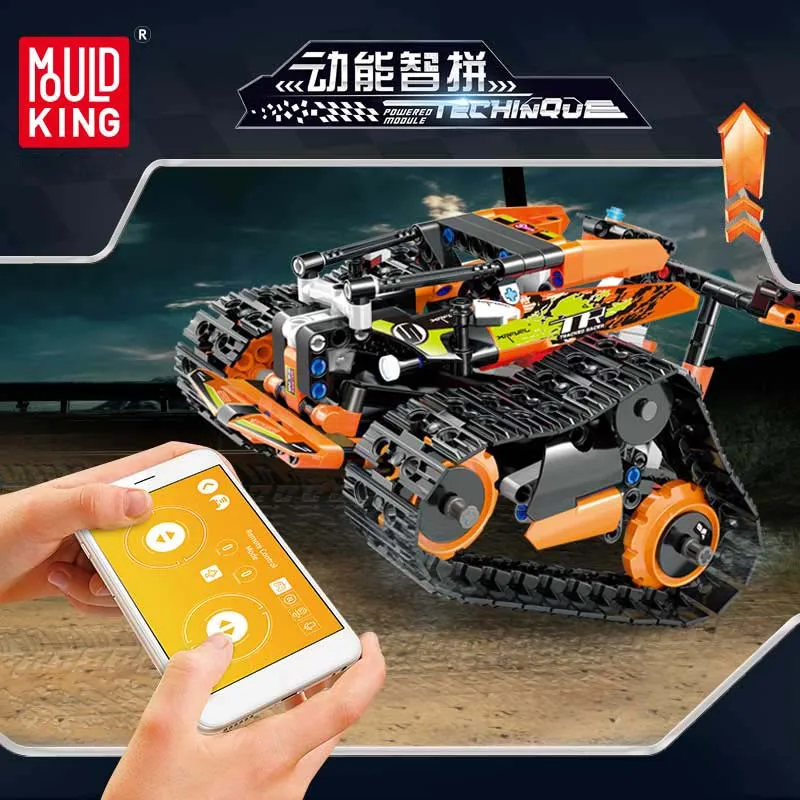 Mould King 13033-13037 Technic Crawler Flytec Stunt Car Super Speed Off-road Vehicles Bricks App RC MOC Assembly Building Blocks
