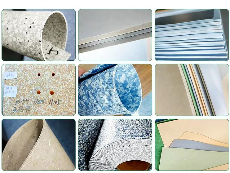 Heavy traffic anti bacterial waterproof hospital PVC flooring roll homogeneous PVC vinyl flooring