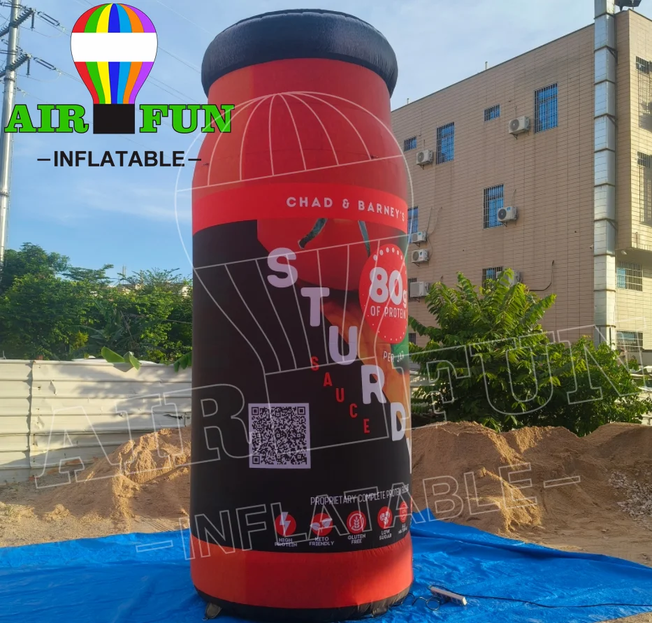 AIRFUN Advertising inflatable bottle balloon, giant inflatable water bottle replicas for sale
