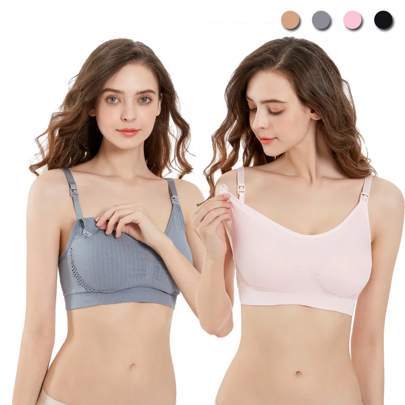 Upper Buckle Pregnant Women Maternity Adult Breastfeeding Ladies Seamless Nursing Pregnant Bra strapless breastfeeding bra